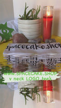 Load and play video in Gallery viewer, SpaceCake  Spaceship / Third Eye V-Neck Logo Tee
