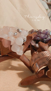 Rose Quartz LUH Frequency Buddha Bracelet