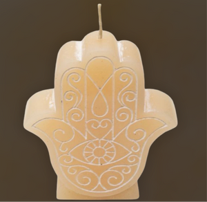 Sacred Symbol Fatima Ivory Candle