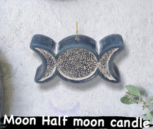 Moon Half Moon candle