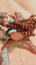 Load image into Gallery viewer, RoseWood and Turquoise Mala Bracelet
